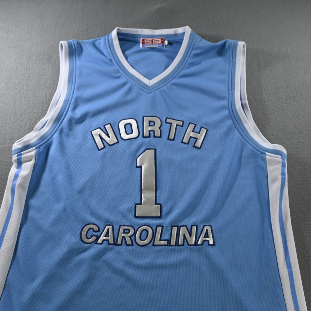 EB Sports Mens North Carolina Basketball Jersey XL Carolina Blue Y2K Vintage